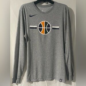 Nike Gray Dri-FIT Tee with NBA Logo